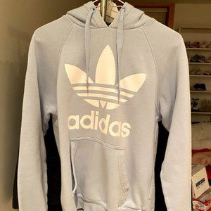 Light pastel blue adidas hoodie